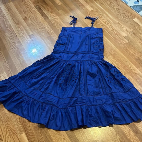 FARM Rio Sleeveless Square-Neck Lace Maxi Dress Sz L NWT - Picture 9 of 16